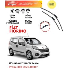 Kruger Fiat Fiorino Uyumlu Sileceği Silgeç Silgi Takımı 13 14 Motor Araç Için (Aparatsız) Direk Montaj 2007 Sonrası