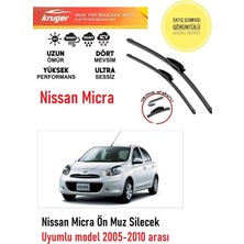Kruger Nissan Micra Sileceği Silgeç Silgi 2007 Model Araç Için (Aparatsız) Direk Montaj