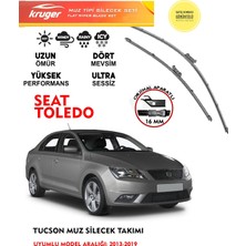 Kruger Seat Toledo Cam Silgeç Seti 2018 Model (Aparatsız) Direk Montaj
