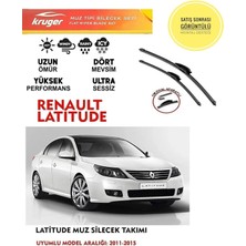 Kruger Renault Latitude Sileceği Silgeç Silgi Takımı 2011 Model Araç Için (Aparatsız) Direk Montaj