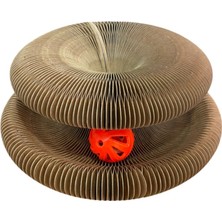 Normadia Renkli Akordiyon Karton Kedi Oyuncağı, Toplu ve Kedi Otu Hediyeli