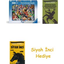 Ravensburger 1000P Puzzle Dc Comics, Yapboz + Dünyanın Merkezine Yolculuk + Siyah Inci Hediye