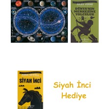 Ravensburger 1500P Puzzle Gök Haritası, Yapboz + Dünyanın Merkezine Yolculuk + Siyah Inci Hediye