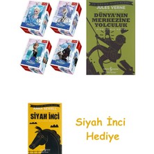 Ravensburger 54P Mini Puzzle Frozen + Dünyanın Merkezine Yolculuk + Siyah Inci Hediye