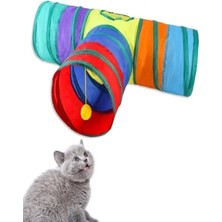 Normadia Katlanabilir Renkli Uzun Tünel Evcil Hayvan Oyun Alanı