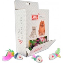 Normadia Renkli Peluş Fare Kedi Oyuncağı, Eğlenceli ve Yumuşak Tasarım