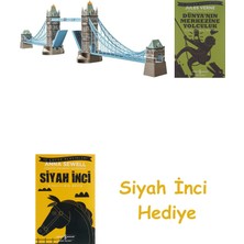 Ravensburger Tower Bridge 3D Puzzle 216 Parça Renkli 6+ + Dünyanın Merkezine Yolculuk + Siyah Inci Hediye