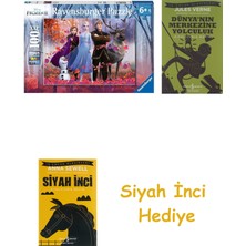 Ravensburger Puzzle 100 Parça Frozen 2 Renkli 6+ + Dünyanın Merkezine Yolculuk + Siyah Inci Hediye