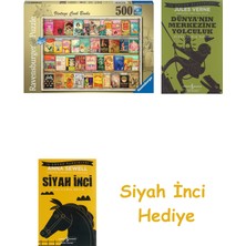 Ravensburger 500 Parça Yemek Kitapları Yapboz + Dünyanın Merkezine Yolculuk + Siyah Inci Hediye