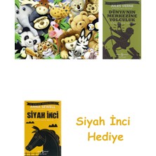 Ravensburger 35P Puzzle Peluşlar, Yapboz + Dünyanın Merkezine Yolculuk + Siyah Inci Hediye