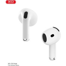Xo T6Pods TWS Kablosuz Kulak İçi Bluetooth V5.4 Uyumlu Kulaklık Beyaz