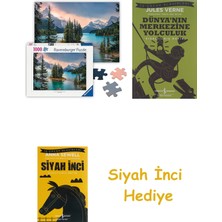 Ravensburger, 1000P Puzzle Kanada, Yetişkin Puzzle + Dünyanın Merkezine Yolculuk + Siyah Inci Hediye