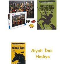 Ravensburger, 1000P Puzzle Dünya Baharatları, Yetişkin Puzzle + Dünyanın Merkezine Yolculuk + Siyah Inci Hediye