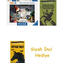 Ravensburger 1000 Parçalı Puzzle Wd Masa + Dünyanın Merkezine Yolculuk + Siyah Inci Hediye