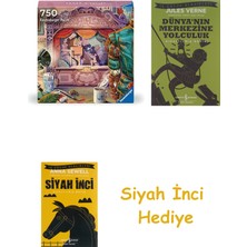 Ravensburger 750 Parça Art & Soul: Romeo & Juliet Puzzle + Dünyanın Merkezine Yolculuk + Siyah Inci Hediye