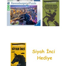 Ravensburger 1500 Parça Puzzle Dubai (163557) + Dünyanın Merkezine Yolculuk + Siyah Inci Hediye