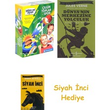 Clementoni Bilim ve Oyun - Çılgın Toplar - Spor Oyuncak + Dünyanın Merkezine Yolculuk + Siyah Inci Hediye