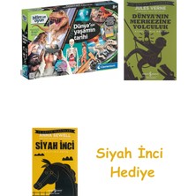 Clementoni Bilim ve Oyun: Dünya’daki Yaşamın Tarihi + Dünyanın Merkezine Yolculuk + Siyah Inci Hediye