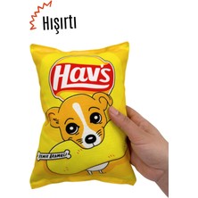 Normadia Peluş Cips Şeklinde Köpek Oyuncağı, Hışırtı ve Sesli Eğlence