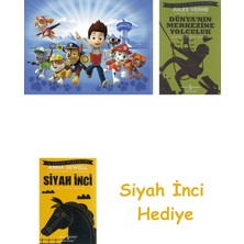 Ravensburger 100 Parça Puzzle Paw Patrol (108992) + Dünyanın Merkezine Yolculuk + Siyah Inci Hediye