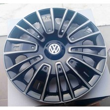 Yk Volkswagen Golf / Polo / Jetta / Bora Uyumlu 14 Inç Jant Kapağı 4'lü Takım Amblem Hediyeli