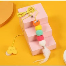 Normadia Esnek Kendinden Yapışkanlı Kedi Oyun Oltası, Dayanıklı ve Eğlence Dolu Saatler