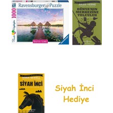 Ravensburger 169085 Tropik Adalar Puzzle, 1000 Parça, Çok Renkli + Dünyanın Merkezine Yolculuk + Siyah Inci Hediye