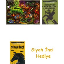 Ravensburger 168903 1000 Parçalı Puzzle Disney Villains: Horned King, Renkli + Dünyanın Merkezine Yolculuk + Siyah Inci Hediye