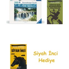 Ravensburger 2000 Parça Iguazu Şelalesi Puzzle + Dünyanın Merkezine Yolculuk + Siyah Inci Hediye