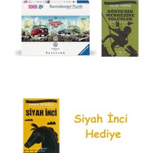 Ravensburger, 1000P Panaroma Puzzle Vw, Yetişkin Puzzle + Dünyanın Merkezine Yolculuk + Siyah Inci Hediye