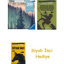 Ravensburger 129584 200 Parçalı Puzzle Ağaç + Dünyanın Merkezine Yolculuk + Siyah Inci Hediye