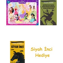 Ravensburger 40P Bçer Puz Wd Prensesler + Dünyanın Merkezine Yolculuk + Siyah Inci Hediye