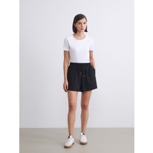 Lc Waikiki Yeni Sezon Beli Lastikli Dokulu Kadın Şort