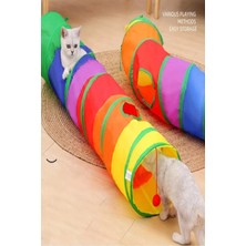 Normadia Renkli Katlanabilir Kedi ve Köpek Oyun Tüneli, Eğlence ve Keşif Için