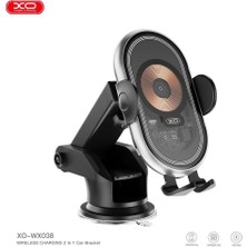 Xo WX038 15W Kablosuz Şarjlı Araç İçi Telefon Tutucu | Hızlı Şarj & Güçlü Tutuş
