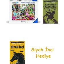 Ravensburger, 1000P Puzzle Yılbaşı Tatili, Yetişkin Puzzle + Dünyanın Merkezine Yolculuk + Siyah Inci Hediye