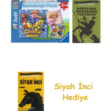 Ravensburger 3X49 Parça Paw Patrol Puzzle + Dünyanın Merkezine Yolculuk + Siyah Inci Hediye