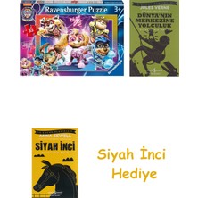 Ravensburger 35 Parça Peppa Pig Yapboz + Dünyanın Merkezine Yolculuk + Siyah Inci Hediye