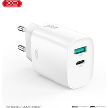Xo CE29 20W Pd & Qc 4.0 Hızlı Şarj Cihazı - Çift Çıkışlı Usb-C ve Usb-A Duvar Şarj Adaptörü