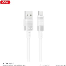 Xo NB282 6A PD Hızlı Fast Destekli USB-A to Type-C Soft Dayanıklı Silikon Data Şarj Kablosu