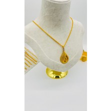 Tuğra -Altın Kaplama -Kolye