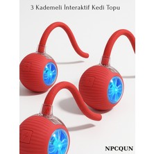 Normadia Şarjlı Hareketli Kedi ve Köpek Oyuncağı, Otomatik Dönen Ipli Top