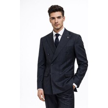 Presto 6 Drop Slim Fit Kruvaze Erkek Takım Elbise