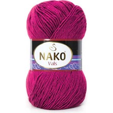 Nako Vals (5 Adet) 3107 Fuşya Rengi El Örgü Ipliği