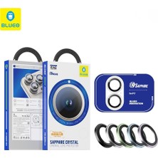Blueo % 99.99 Gerçek Safir Titanyum Kasa iPhone 17 Uyumlu Kamera Lens Koruyucu, Ar Anti-Reflective