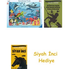 Ravensburger 30 Parçalı Büyük Çerçeveli Puzzle Deniz Altında + Dünyanın Merkezine Yolculuk + Siyah Inci Hediye