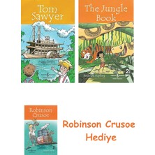 Bloomsbury Tom Sawyer - Children’s Classic + Robinson Crusoe + The Jungle Book Hediye