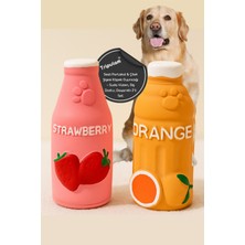 Normadia Sesli Portakal ve Çilek Şişesi Köpek Oyuncağı 2'li Set