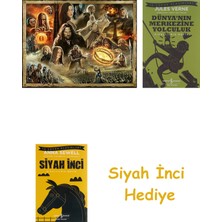 Ravensburger 2000 Parça Puzzle Yüzüklerin Efendisi + Dünyanın Merkezine Yolculuk + Siyah Inci Hediye