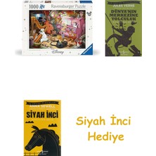 Ravensburger 1000P Puzzle Wd Aristocats, Yapboz + Dünyanın Merkezine Yolculuk + Siyah Inci Hediye